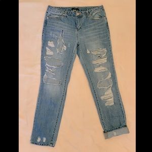 Forever 21 Super Distressed Boyfriend Jeans